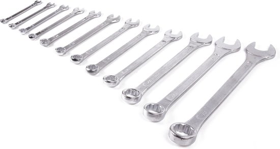 Benson Steeksleutel- en ringsleutelset - 6 t/m 22 mm - 12-delig - Inclusief etui