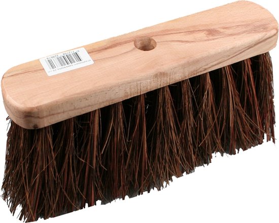 Benson Straatbezem - Harde natuurvezel - 29 cm breed - Voor buiten van Benson