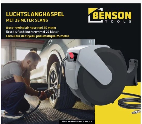 Benson tools - luchtslanghaspel