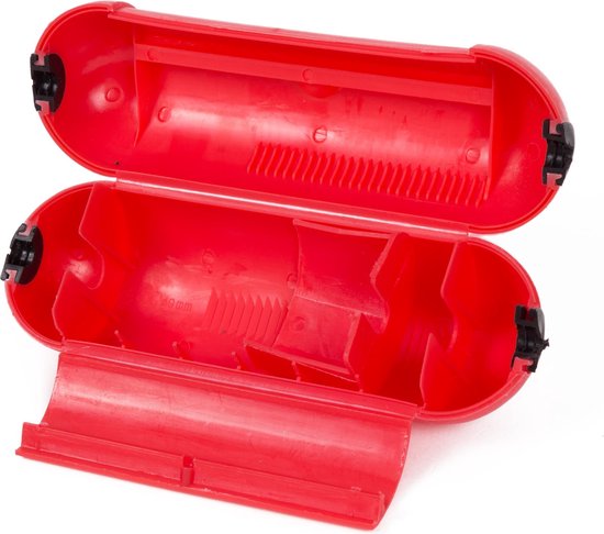 Benson Veiligheidsbox voor stekkerverbindingen - spatwaterdicht - rood - Ø 65 mm - 21 cm van Benson