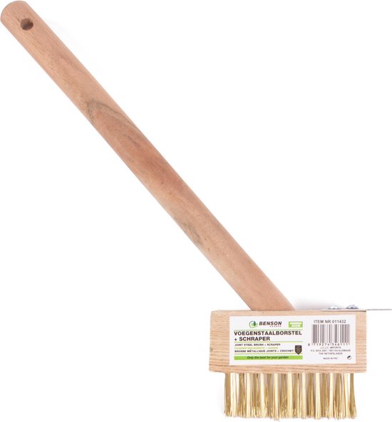 Benson Voegenborstel - 3 rijen messing - 30 cm - Onkruidverwijdering van Benson