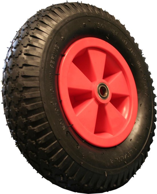 Benson Wiel + band combinatie - kogelgelagerd - kunststof velg - 20 mm asgat - 4.80/4.00-8 van Benson