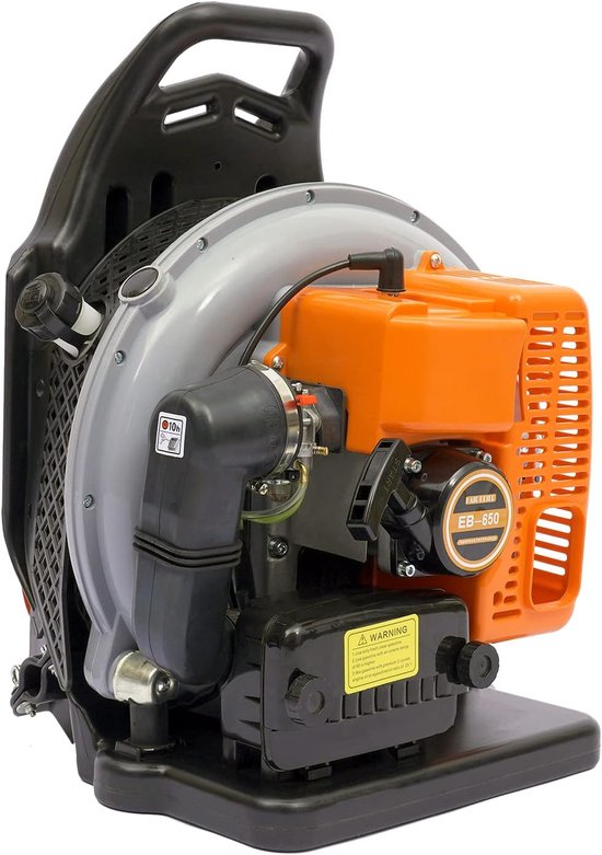 Benzine Bladblazer - Krachtige Tuinblower - Bladeren en Sneeuw - 63cc Motor 27kW - 18L Tank - Oranje van Merkloos	