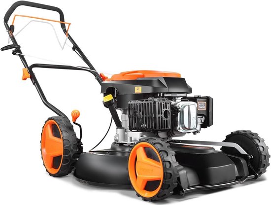 Benzine grasmaaier 51 cm zelfaandrijving 196 cc motor professioneel
