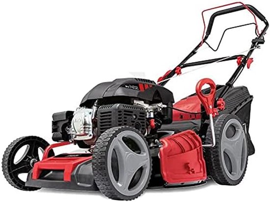 Benzine Grasmaaier - Tuinmaaier Mulcher - Gras Maaien - 6-in-1 Functionaliteit - 53 cm Snijdbreedte - Rood