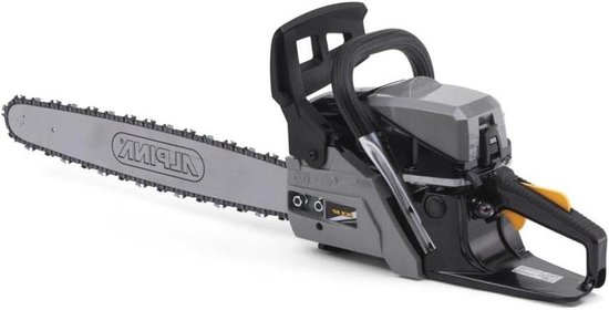 Benzine Kettingzaag - Krachtige Zaag - Hout Bewerken - 50cm Zaagblad - 49.3cm³ Motor - Zwart