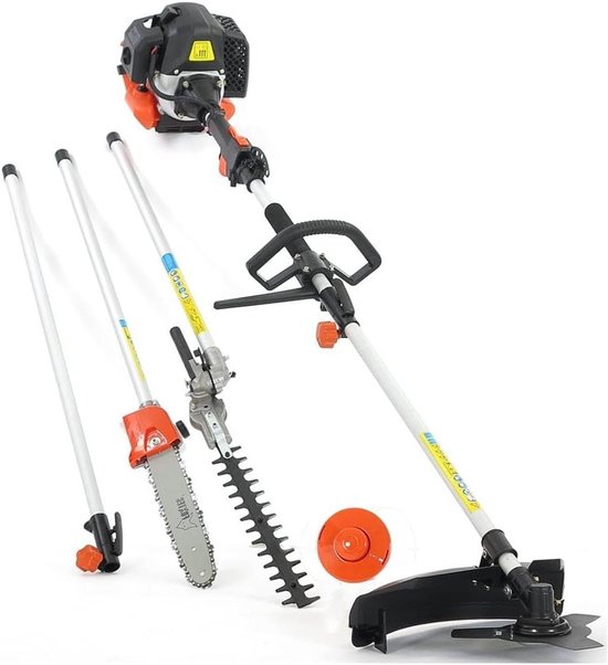 Benzine Multitool - Tuinmachine Bosmaaier - Tuinonderhoud - 5-in-1 Functionaliteit - 52cc - Niet gespecificeerd