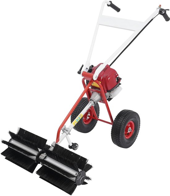 Benzine Veegmachine - Motorbezem - Buiten Reinigen - Krachtige 4-takt motor - 60 x 60 x 96 cm