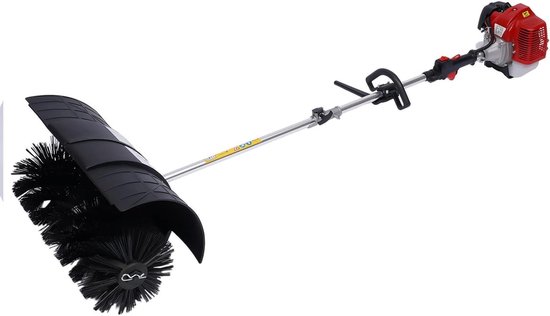 Benzine Veegmachine - Motorbezem Vegen - Buiten Reinigen - Krachtige 2-Takt Motor - 56 cm Werkbreedte - Niet gespecificeerd