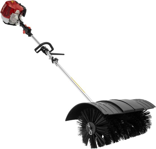 Benzine Veegmachine - Tuinbezem Motorbezem - Terras Reinigen - Grote Werkbreedte - 60 cm - Zwart