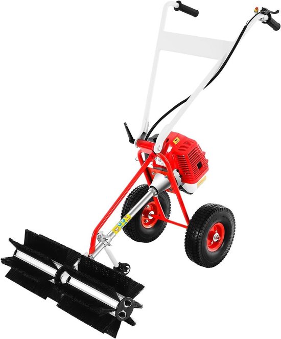 Benzine Veegmachine - Veegmachine Sneeuw Bladeren - Terrassen Reinigen - In Hoogte Verstelbaar - 585 x 835 x 120 cm