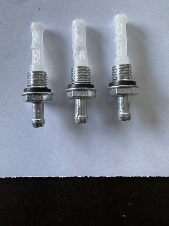 Benzinefilter ( 3 Stuks ) van Metaal passend op Honda GX160/200 OEM 16955-ZE1-000 Merk BPC Parts van Merkloos	