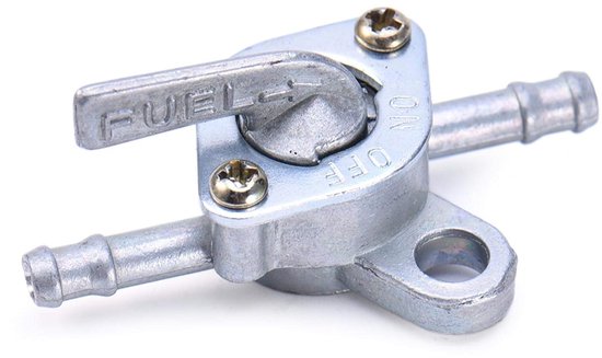 Benzinekraan Tiller Brandstoftank - Brandstofschakelaar- 6 mm benzinekraan Universele generator met uitschakelfunctie voor motorfiets- scooter- bromfiets van Merkloos	