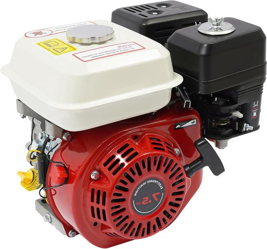 Benzinemotor 4-takt - Motorblok Motor - Machines Aandrijven - OHV Klepconstructie - 212 cc - rood