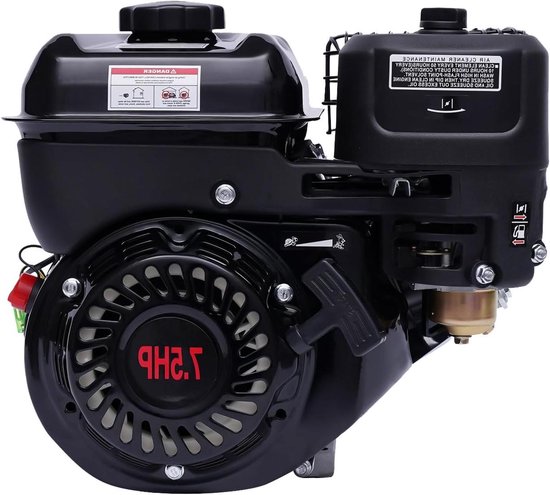Benzinemotor 75 pk - Motor voor grasmaaier - Aandrijfkracht leveren - Luchtgekoeld 4-takt - 210 ml - Zwart van Merkloos	