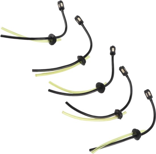 Benzineslang met Filter ( 5 Stuks ) passend op Stihl en Chinese Bosmaaiers Merk BPC Parts van Merkloos	