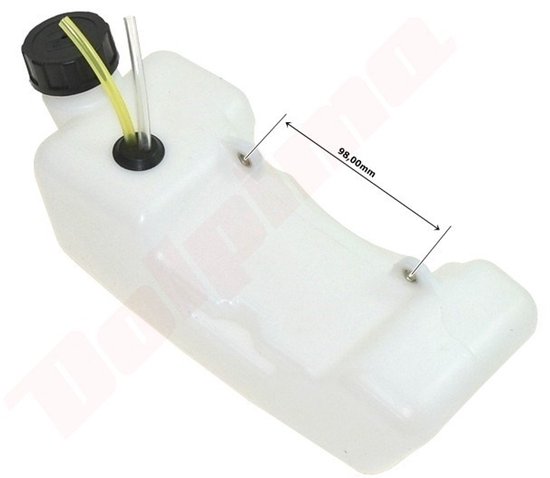 Benzinetank voor Chinese Bosmaaier 43cc ( KF01058BA ) Merk : BPC Parts van Merkloos	