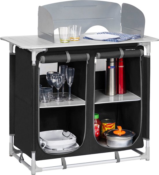 Berger keukenbox 4 vakken zwart van Sunware