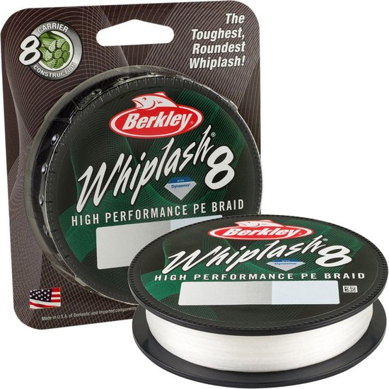 Berkley Whiplash 8 | Crystal | Dyneema | 0.16mm | 150m van Berkley