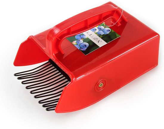 Berry Picker Comb Plastic Blueberry Rake Scoop voor Fruit Oogsten 24*14 cm (Rood)