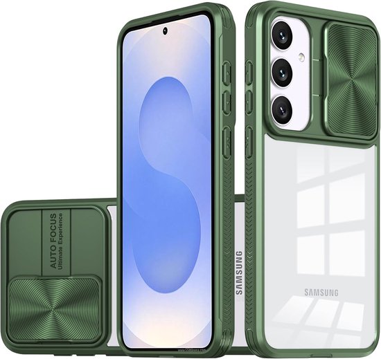Beschermhoesje voor Samsung Galaxy S25 - antislip - camerabescherming - ultradun - licht - harde achterkant van PC - bumper van thermoplastische polyurethanen - schokbestendig - antislip - telefoonaccessoires