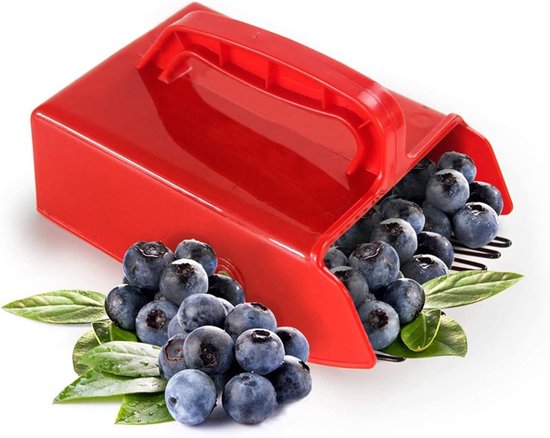 Bessenplukker - Plukhark Bosbes - Bessen Oogsten - Metalen Kam - 23 x 16 x 14 cm - Blauw