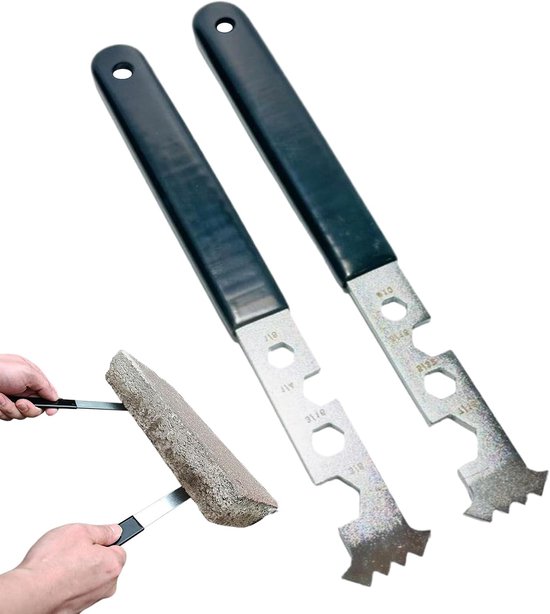 Bestratingsgereedschap Set - Stenen Til Gereedschap - Terrassen Aanleggen - Robuuste Stalen Constructie - 2 Stuks - Meerkleurig