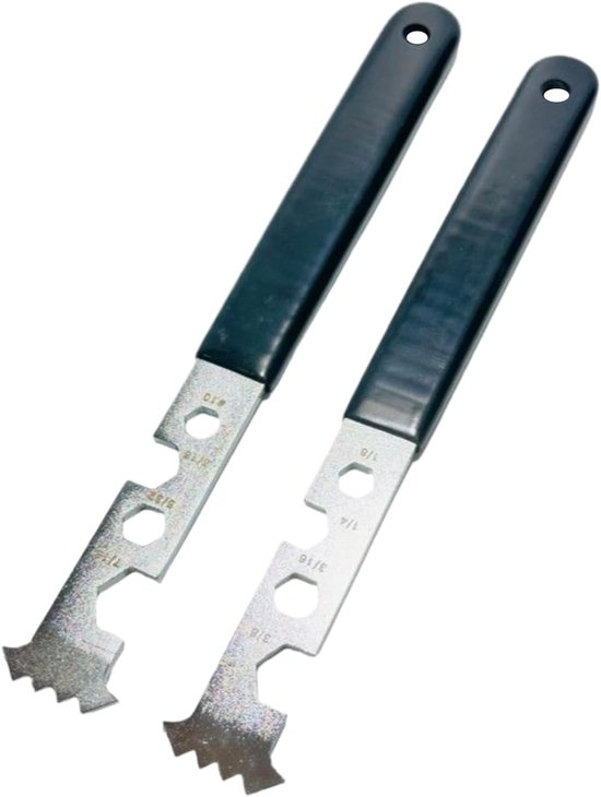 Bestratingsgereedschap - Tegellifter - Terras Aanleggen - Robuuste Stalen Constructie - 2 Stuks - Zilver