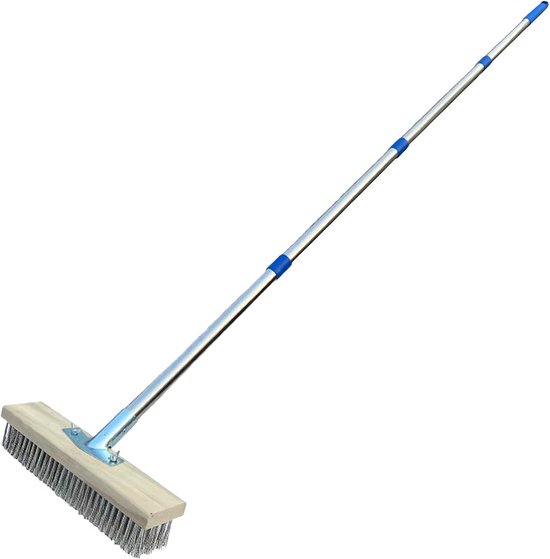 Beton Krabber - Tegelborstel Steiger - Hardnekkig Vuil - Roestvrij Staal - 30 cm Breed van Merkloos	