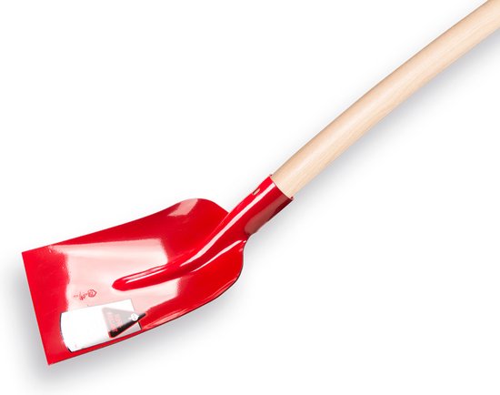 Betonschop Ruhr Brillant rood gelakt met steel 110 cm van Fiskars