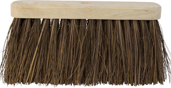 Betra Bezemkop - buitenbezem - bruin - FSC hout/natuurvezel - 30 cm van Betra