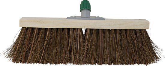 Betra Bezemkop - buitenbezem - donkerbruin - hout/natuurvezel - 45 cm van Betra