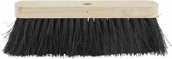 Betra Bezemkop - buitenbezem - zwart - FSC hout/natuurvezel - 30 cm van Betra