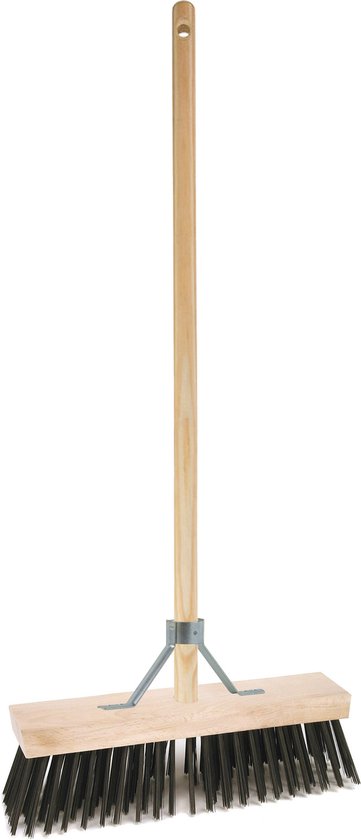Betra Buitenbezem - FSC hout - staaldraad - hard - 30 x 120 cm van Betra
