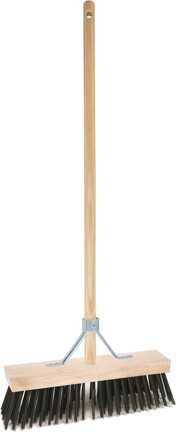 Betra Buitenbezem - FSC hout - staaldraad - hard - 30 x 140 cm van Betra