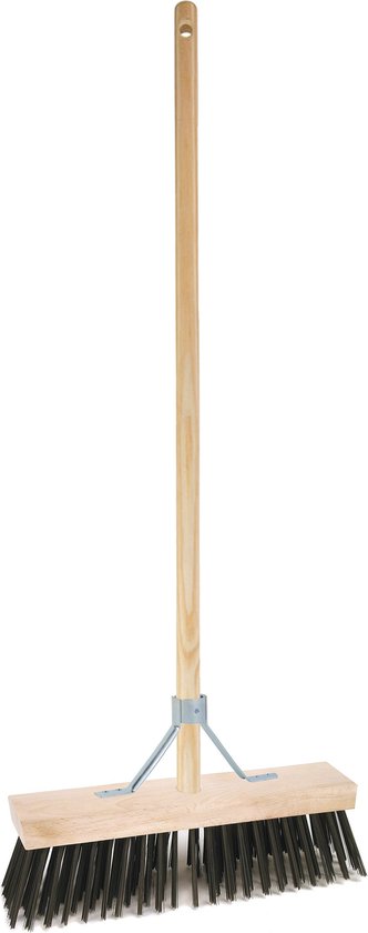 Betra Buitenbezem - FSC hout - staaldraad - hard - 30 x 150 cm van Betra