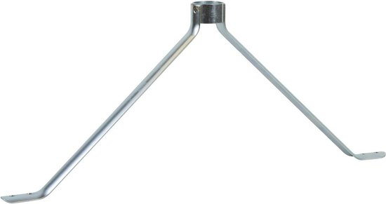 Betra Stokhouder - metaal - 3.3 x 45 x 19 cm - voor bezemstelen van 28 mm breed van Betra
