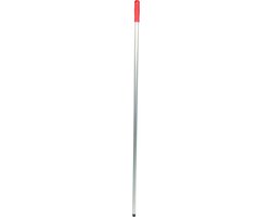 Betra Universele steel - bezem/vloertrekker/mop steel - aluminium - wit/rood - 145 cm