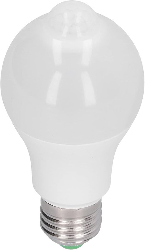 Bewegingssensor Gloeilampen - E27 LED-lamp - PIR Bewegingsdetector Lamp - Koelwit - Bewegingsdetector voor Gang - Slaapkamer - Trap - Hal - 85-265V - Wit van Merkloos	