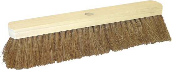 Bezem Cocosveger hout plat ongelakt 40 cm van Talen Tools