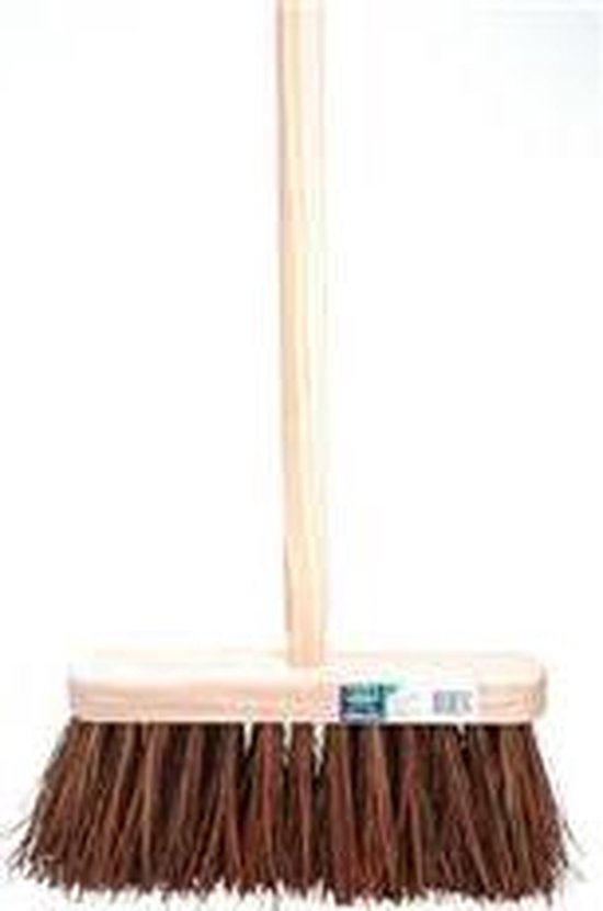 Bezem FSC 29cm, bassine/stalksMM met steel 140cm van Sorbo