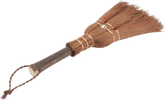 Bezem handgemaakte natuurlijke bamboe mini-rietbezem voor thuis en kantoor reiniging van Navaris