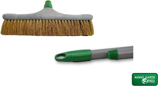 Bezem kokos met steel van Sorbo