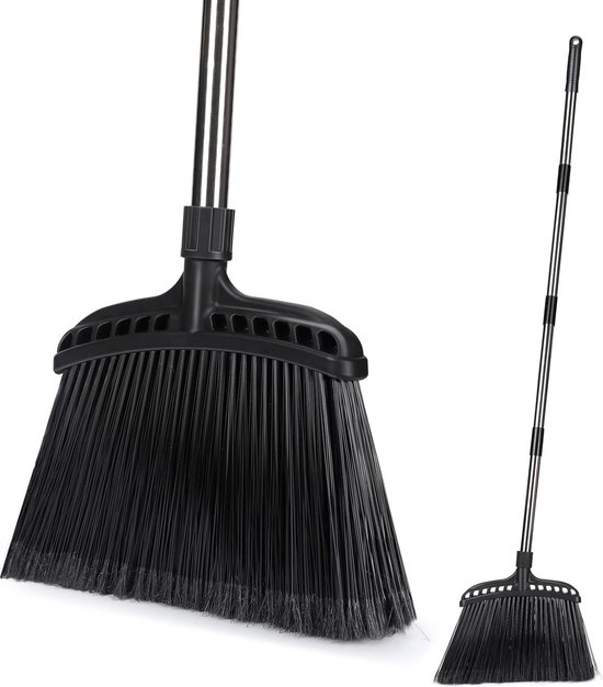 Bezem met steel, Straatbezem met roestvrijstalen lange steel van Vero Economia