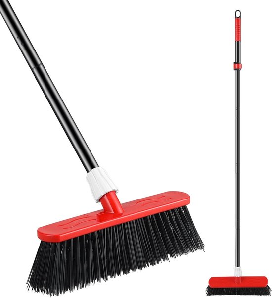 Bezem met Telescoopsteel - Ideaal voor het Vegen van Wegen en Voetpaden van GARDEN PROFESSIONALS