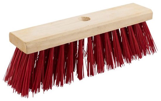 Bezem nylon haren 29 cm excl. steel van Merkloos	