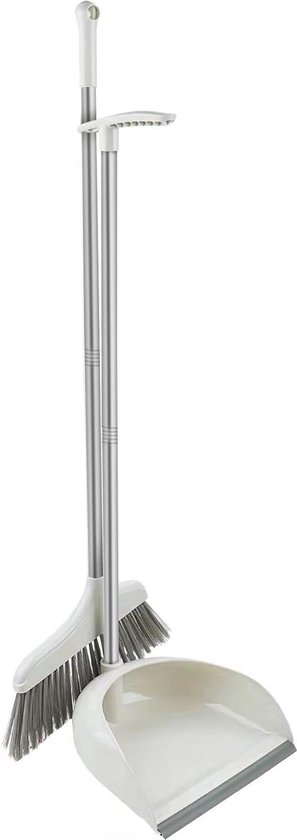 Bezem stofpan kit - verticale lange handvat bezem stofpan combinatie - huishoudelijke reiniging vegen van TreeLen