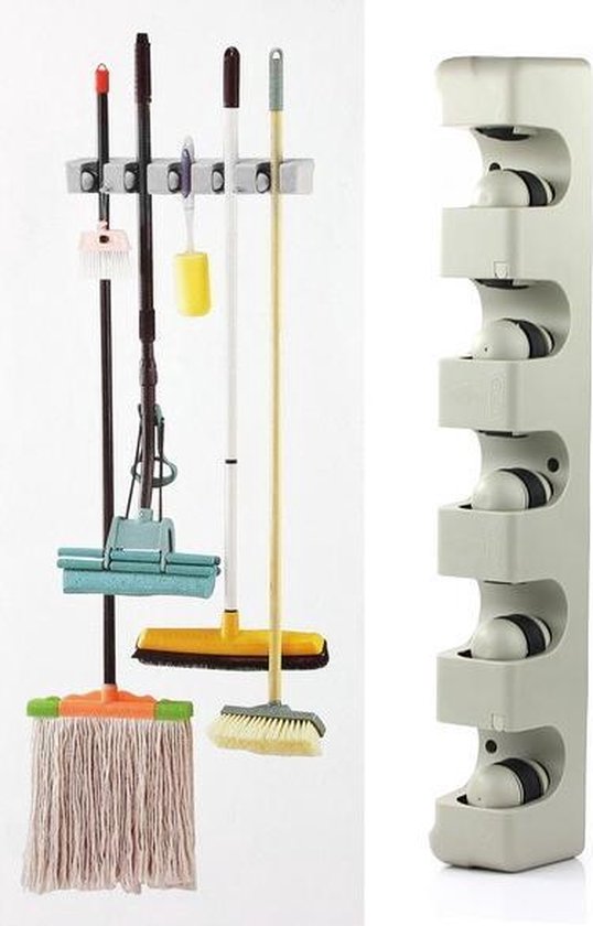 Bezem & Tuingereedschap Ophangsysteem - Wandhouder Tuin Gereedschapshouder - Tuingereedschapshouder van Plemont