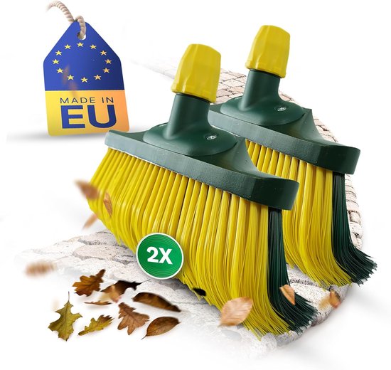 Bezemkop klauwbezemset 40 cm houten vervangbezem bezem vervanging tuinbezem straatbezem veegbezem bladbezem (2, 40 cm vervangkop) van Bellota