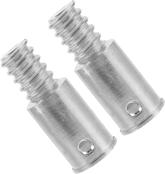 Bezemsteel Adapter - Dweilsteel Verlengstuk - Stabiele Bevestiging - Duurzaam Aluminium - 25 Mm Staaf - Zilver